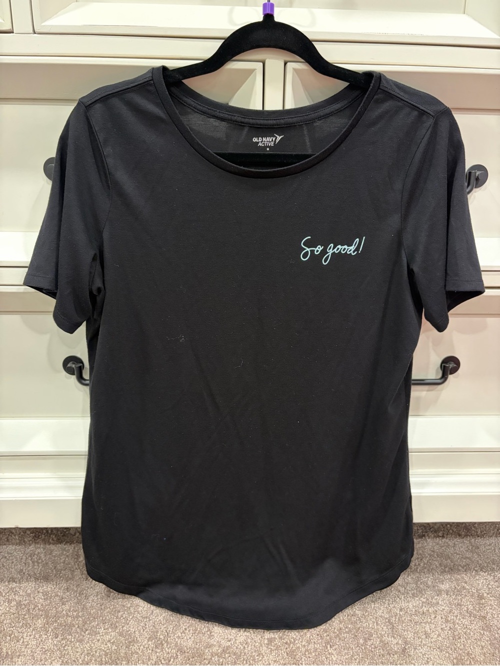 Old Navy Black Short-Sleeve - Medium